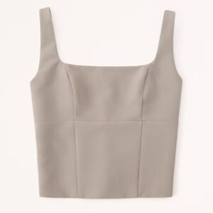 ABERCROMBIE square neck corset top  A&F